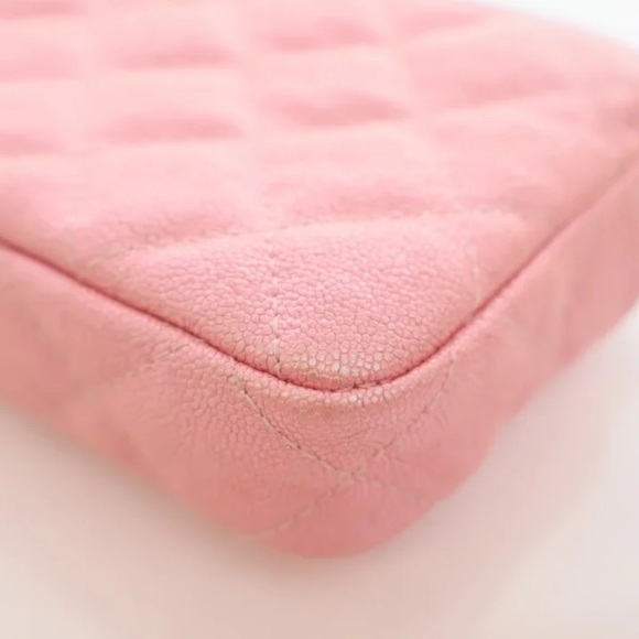 Authenticated Chanel Double Zip Wallet On Chain (WOC) Pink Caviar - Picture 8 of 16